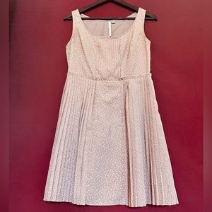Lauren Conrad Pleated Polka Dot Printed Dress